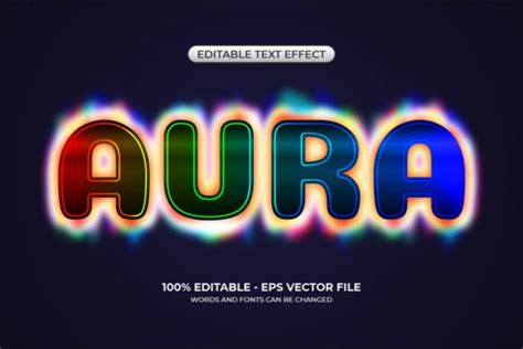 Colorful Aura Text Effect Graphic By Alfaruki Design Creative Fabrica