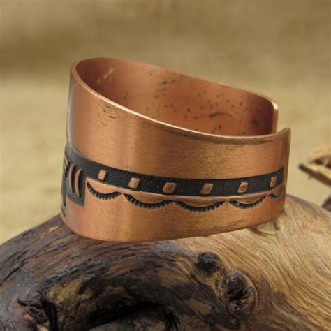 Copper Southwest Cuff Bracelet Gem