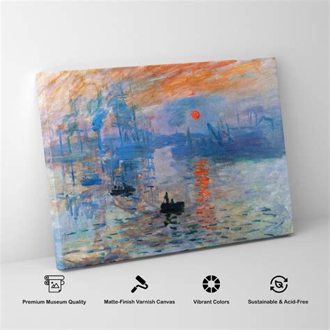 Sunrise Painting & Wall Art Print by Claude Monet - Dessine Art