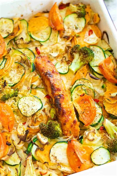 Salmon Tray Bake 20 Tastefully Vikkie