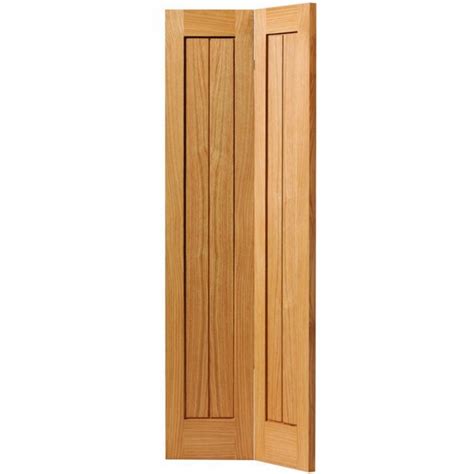 Jb Kind Internal Oak Thames Ii Recessed Vertical Panel Bi Fold Door