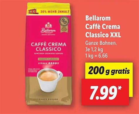 Bellarom Caffè Crema Classico Xxl Angebot Bei Lidl 1prospektede