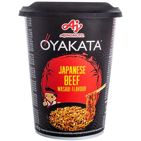 Лапша быстрого приготовления Ajimoto Oyakata japanese beef wasabi ...