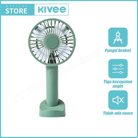 Jual Kivee Kipas Angin Portable Mini Fan 3 Speed Angin Super Micro USB