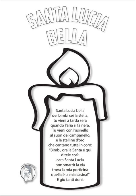 Poesia E Disegno Di Santa Lucia Per Bambini Maestraemamma