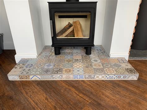 How To Tile A Fireplace Hearth Fireplace Guide By Linda