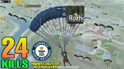 ALL KILLS ARE IN ROZHOK 24 KILLS SOLO VS SQUAD WORLD RECORD PUBG