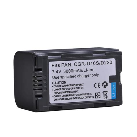 3000mah CGR D220 CGR D16S CGR D220 D16S Battery For Panasonic VW VBD23