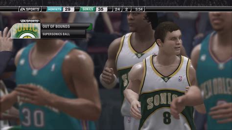 NBA Live 07 Xbox 360 Gameplay New Orleans Hornets Vs Seattle Sonics