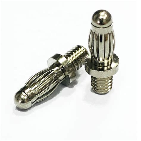 M12 Contact Part Electrical Plug Brass Pin Wholesale Banana Contact Pin