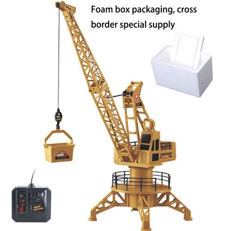 Xming Wired Rc Tower Craneand Head Mast Model Toy 124 High Simulation