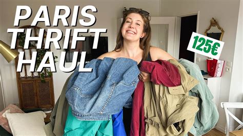 Paris Thrift Haul Vintage Thrifting Youtube