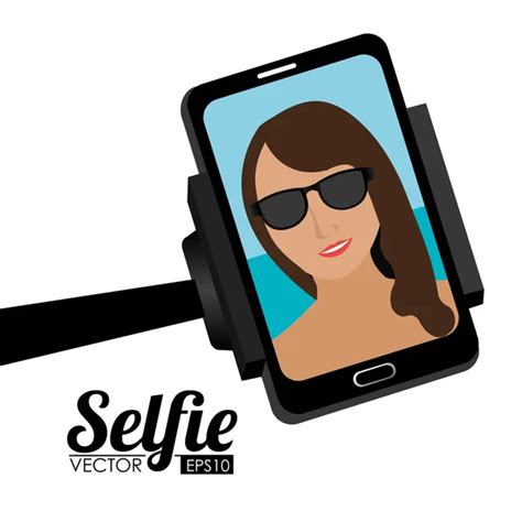 Selfie Design Vector Illustration Stock Vector By Yupiramos