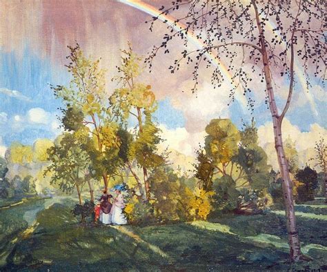 Reproducciones De Pinturas Paisaje Con Arco Iris 1919 De Konstantin