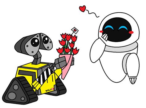 Wall-E and Eve Valentines Day by AleximusPrime on DeviantArt