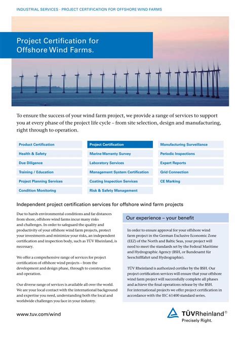 Pdf Project Certification For Offshore Wind Farms Pdf