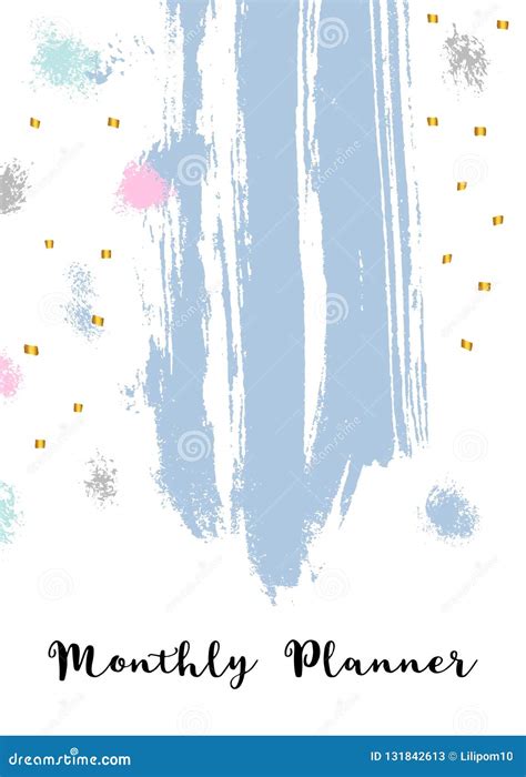 Cover for Diary, Planner. Abstract Background. Digital Design. Vector ...