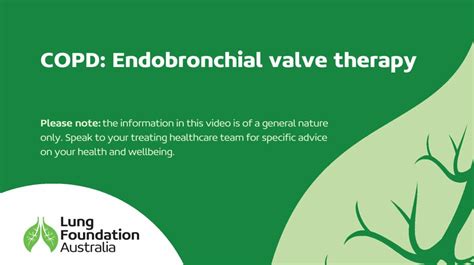 Copd Endobronchial Valve Therapy Lung Foundation Australia