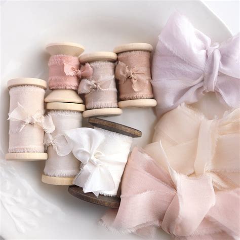 Assorted Collection Hand Dyed Silk Ribbons Set Of 9 Shop