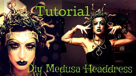 Diy Medusa Headdress Tutorial Halloween Costume Youtube