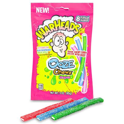 Warheads Sour Ooze Chewz Ropes 85g International Snacks And Treats