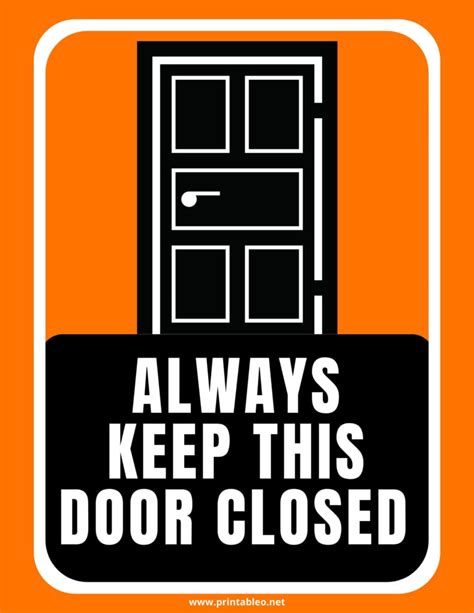 50 Printable Please Close Door Sign Printableo