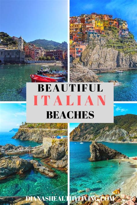 Beautiful Italian Beaches With Text Overlay