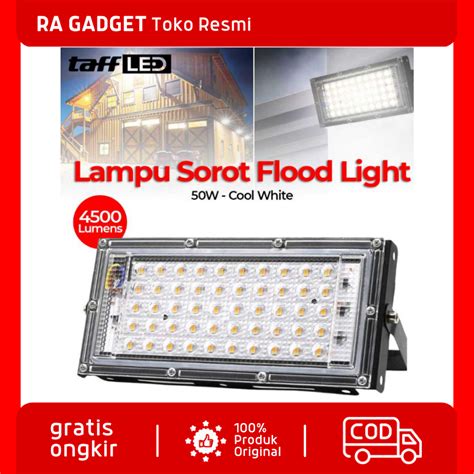 Jual Lampu Sorot LED Outdoor Flood Light 6500k Lumens 240V Cool White