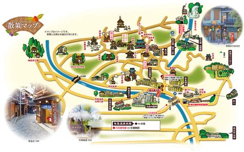 有馬温泉湯本坂地図 – 有馬温泉ウォーキングマップ パンフレット – ZQCO