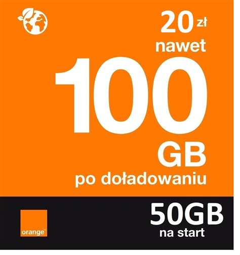 Starter Orange Free 20 50GB Hurt Sklep Opinie Cena W Allegro Pl