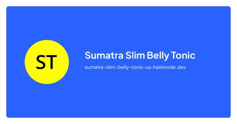 Sumatra Slim Belly Tonic