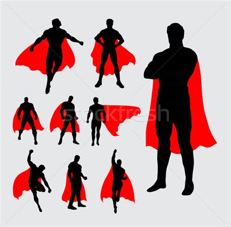 Superman Silhouette Vector at Vectorified.com | Collection of Superman ...