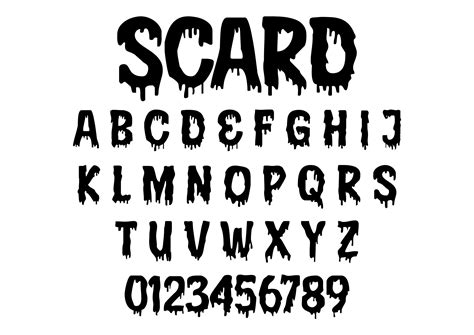 Scard Blood Font Svg Blood Alphabet Svg Horror Font Svg Terror Font