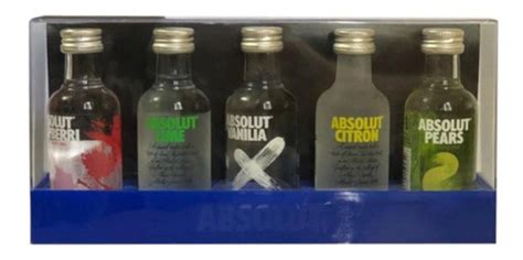 Kit Mini Absolut 5 Sabor 50ml Original Frete grátis