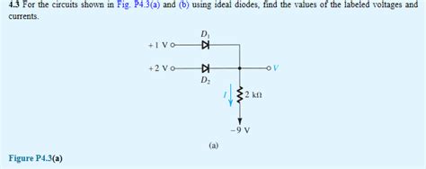 Solved 4 3 For The Circuits Shown In Fig P4 3 A And B