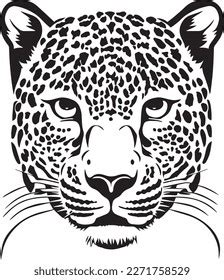 Leopard Head Drawing Vector Graphics Stock Vector Royalty Free