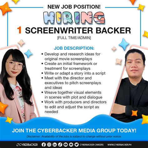 Cyberbacker KR On Twitter Cyberbacker Is Opening A NEW JOB POSITION