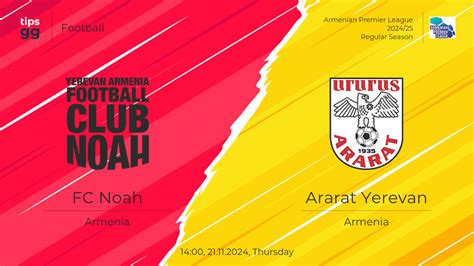 FC Noah Vs Ararat Yerevan 21 11 2024 At Armenian Premier League 2024 25