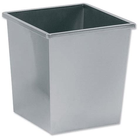 5 Star Square Waste Bin Metal Scratch Resistant W325xd325xh350mm