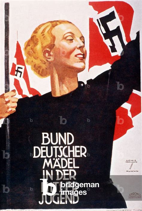 Image Of Poster For The Women S Section Of The Hitler Youth Bdm By