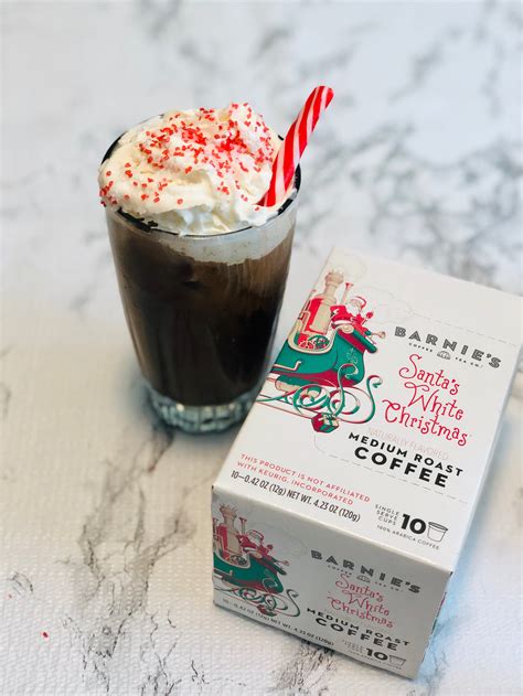 Santas White Christmas Mocha Recipe Barnies Coffee And Tea Co