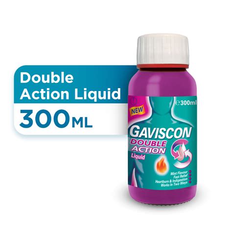 Gaviscon Double Action Liquid Bottle 150ml 300ml 300ml X2 300ml X3