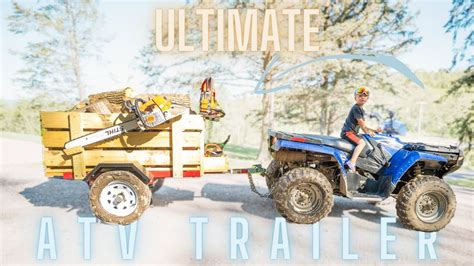 We Built The Ultimate Diy Atv Firewood Trailer Youtube