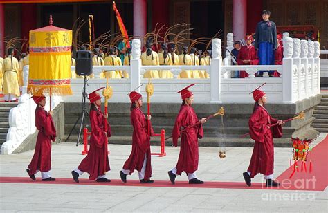 Confucius Ceremony At The Kaohsiung Confucius Temple Photograph by Yali Shi