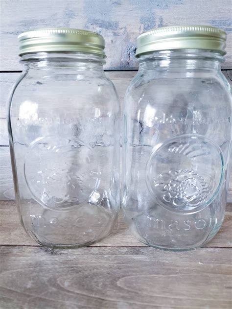 Golden Harvest Mason Jar Vintage Mason Jar Set Of Anchor Etsy