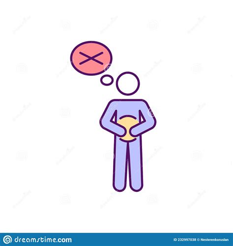 Problems Of The Digestive System Vector Illustration CartoonDealer