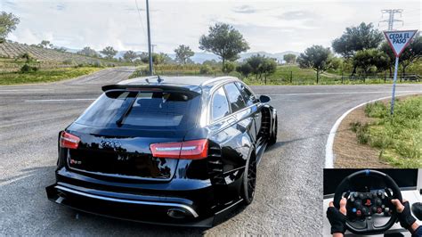 Audi RS 6 Avant In Forza Horizon 5 With Logitech G29 Gear Shifter