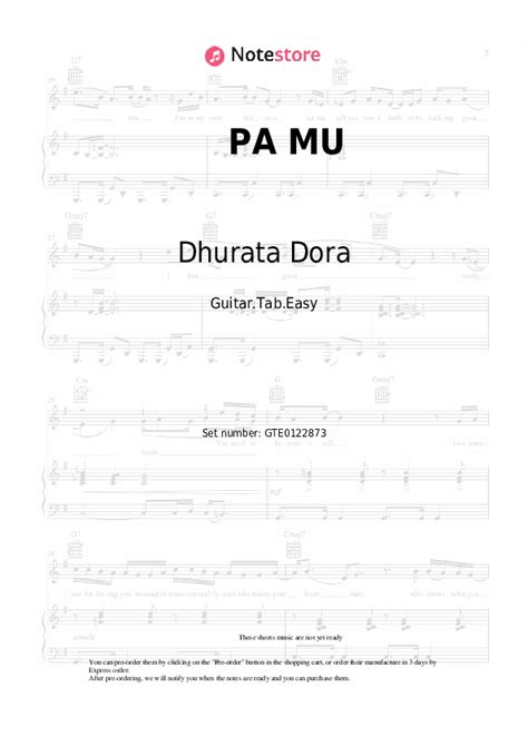 Dhurata Dora - PA MU sheet music for piano download | Guitar.Tab.Easy SKU GTE0122873 at