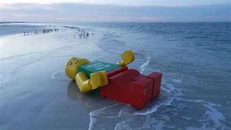 Giant Lego Man washes ashore in Florida / Boing Boing