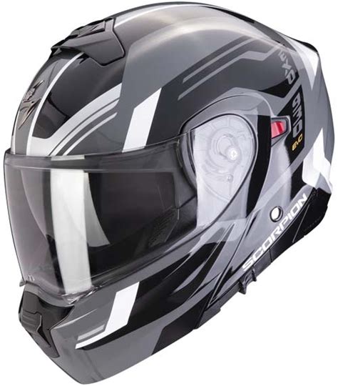 CASCO MODULAR SCORPION EXO 930 EVO SIKON GRIS NEGRO BLANCO